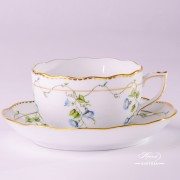Morning Glory - Nyon 20724-0-00 NY Tea Cup and Saucer - Herend porcelain and fine china