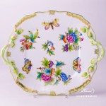 Cake Plate 430-0-00 VBO Queen Victoria design. Herend fine china hand painted