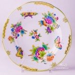 Soup Plate 504-0-00 VBO Queen Victoria design. Herend porcelain hand painted. Tableware