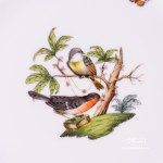 Dessert Plate 517-0-00 RO-ETB Rothschild Bird Blue Fish scale decor. Herend porcelain. Hand painted tableware