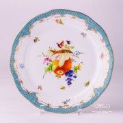 Fruits with Turquoise Fish-Scale 524-0-00 CFR-ET Dinner Plate Herend porcelain