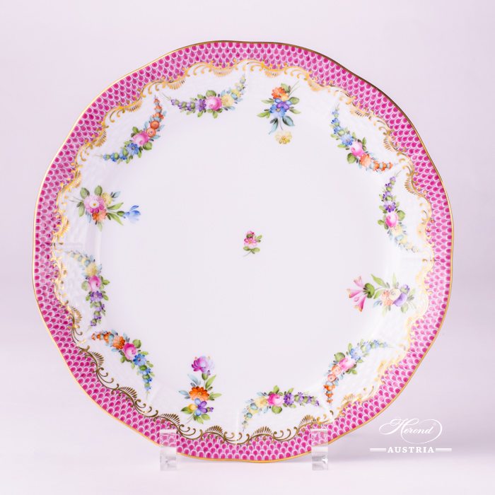 Flower Garland with Pink Fish-Scale 524-0-00 LTBS-EPH Dinner Plate Herend porcelain