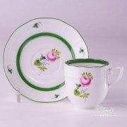 Herend porcelain painted with Vienna Rose or Habsburg Rose motif