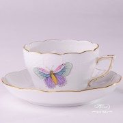Royal Garden 730-0-00 EVICTP2 Tea Cup and Saucer Herend porcelain