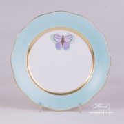 Royal Garden-Turquoise 20517-0-00 XCTQ1 Dessert Plate Herend porcelain