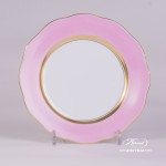 Dessert Plate 20517-0-00 CP6 Royal Garden Pink Edge  pattern. Herend Pink Monochrome Edge design. Fine china  and hand painted. Tableware