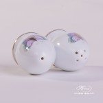 Salt and Pepper Shaker 249-0-00 and 250-0-00 EVICTP2 Royal Garden Turquoise Butterfly pattern. Herend fine china hand painted. Tableware