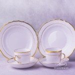 Hadik Coffee Cup 1707-0-00 HD and Dessert Plate 1518-0-00 HD Herend porcelain