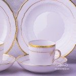 Hadik Coffee Cup 1707-0-00 HD and Dessert Plate 1518-0-00 HD Herend porcelain