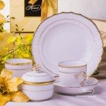 Hadik Coffee Cup 1707-0-00 HD and Dessert Plate 1518-0-00 HD Herend porcelain