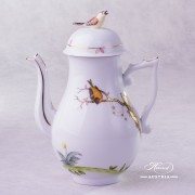Dream Garden Coffee Pot with Bird knob 20613-0-05 REJA Herend porcelain