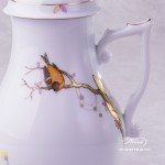 Dream Garden Coffee Pot with Bird knob 20613-0-05 REJA Herend porcelain
