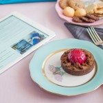 Dessert Plate w. Butterfly 20517-0-00 XCTQ1 Royal Garden Turquoise Edge pattern. Herend Turquoise Monochrome Edge design w. Butterfly. Fine china and hand painted. Tableware