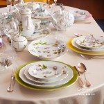 Dinner Set for 6 Persons - Herend Royal Garden Turquoise Flower with Butterfly patterns. Herend fine china and hand painted tableware