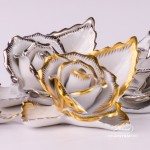 Herend Porcelain Rose on Leaf 8983-0-00-CD-OR-X1