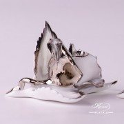 Herend Porcelain Rose on Leaf 8983-0-00-CD-PT-x1