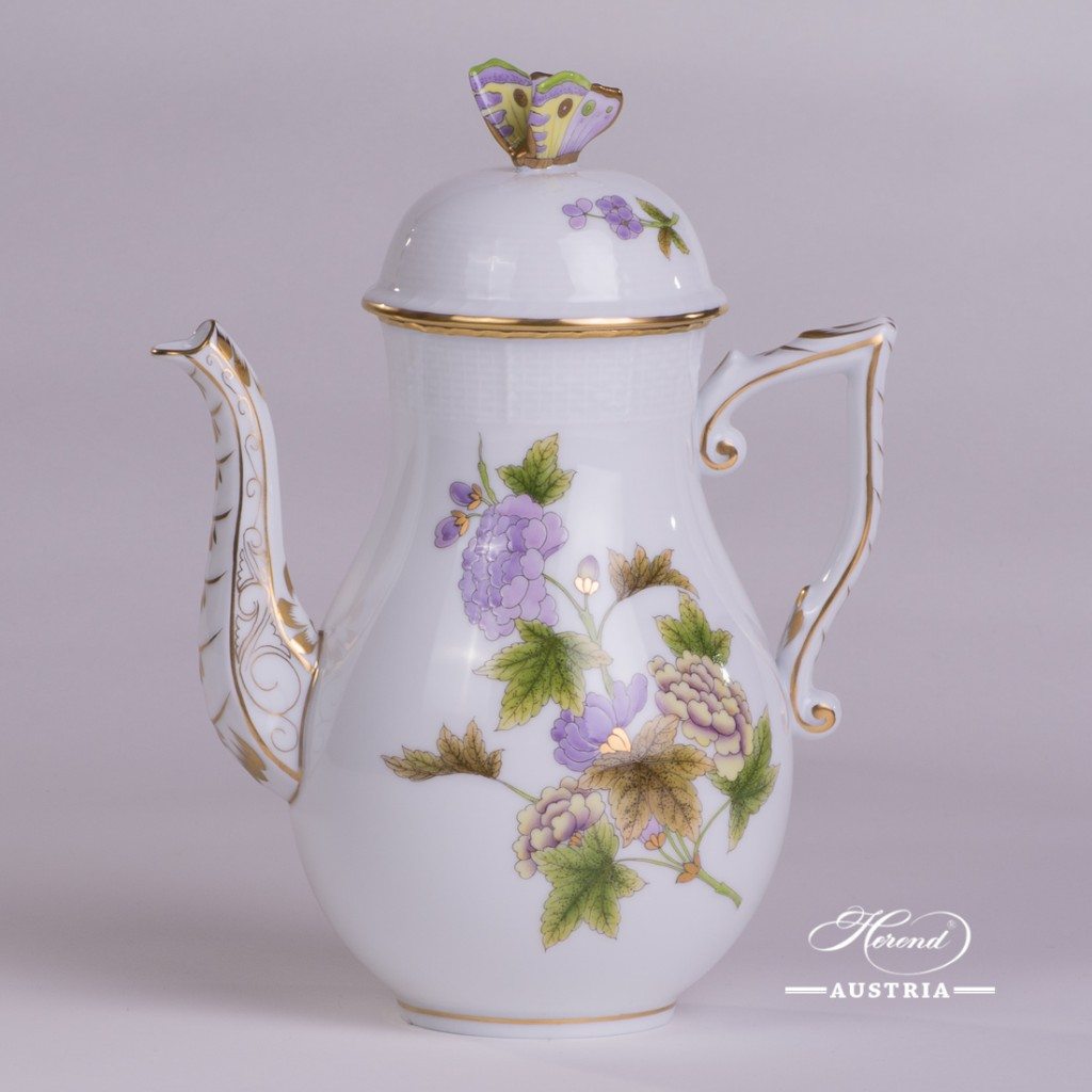 Thousand Flowers Coffee Pot 614009 MF Herend Porcelain Herend