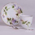 Coffee Cup and Saucer 706-0-00 EVICT1 and EVICTF1 Royal Garden Green patterns. Herend fine china hand painted. Tableware