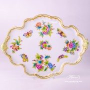 Victoria 402-0-00 VBO Tray Rococo Herend porcelain