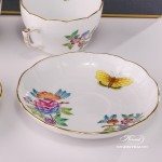 Tea / Coffee Cup and Saucer for 2 Persons - 730-0-00 VA Queen Victoria-A decor in Gift Box. Herend porcelain hand painted