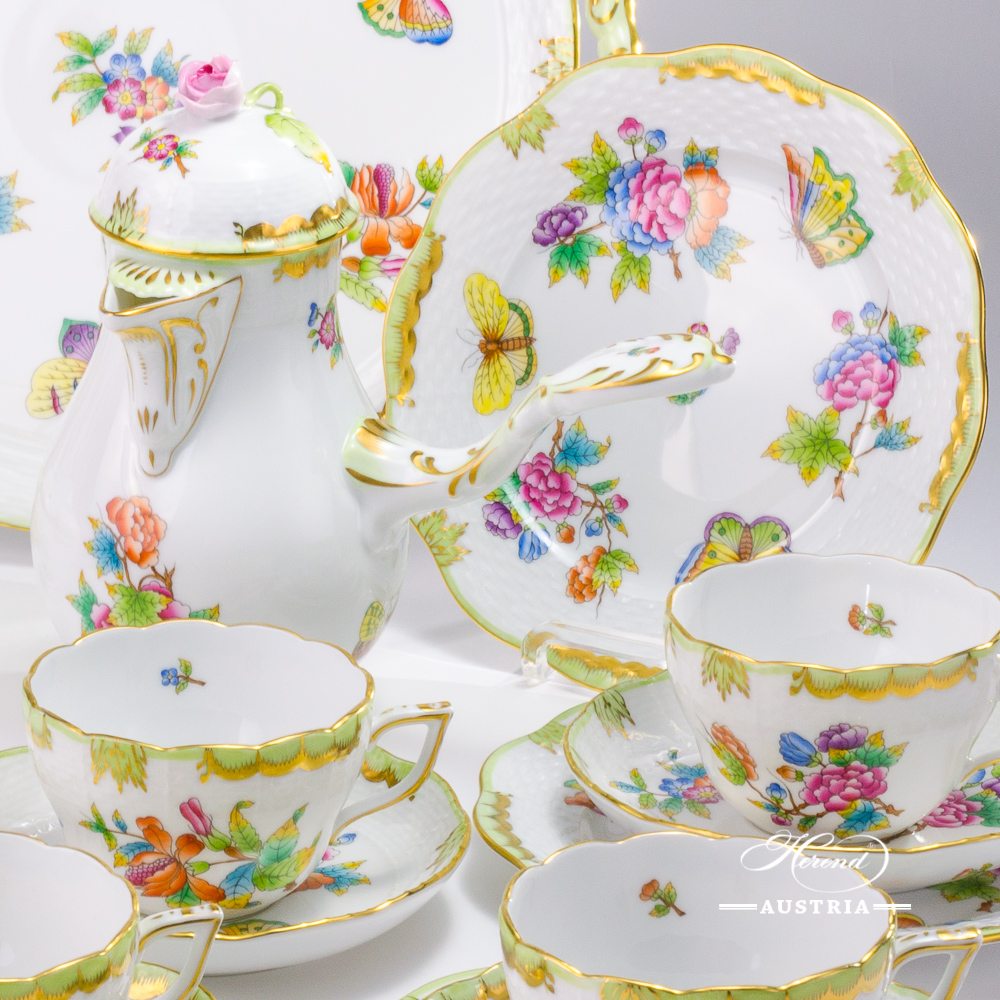 Queen Victoria TeaSet for 6 Persons Herend Austria