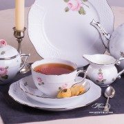 Vienna Rose Platinum 701-0-00 VR-PT Tea Set Herend porcelain