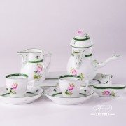 Herend porcelain painted with Vienna Rose or Habsburg Rose motif