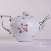 Vienna Rose Grande Platinum 605-0-09 VGR-PT Tea Pot Herend porcelain