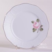 Vienna Rose Grande Simple Platinum 517-0-00 VGRS-PT Dessert Plate Herend porcelain