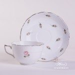 Vienna Rose Platinum 701-0-00 VR-PT Tea Cup and Saucer Herend porcelain