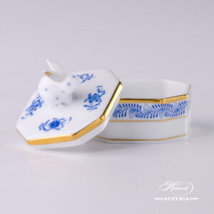 Apponyi-Blue Fancy Box - 6105-0-25 AB - Herend Porcelain