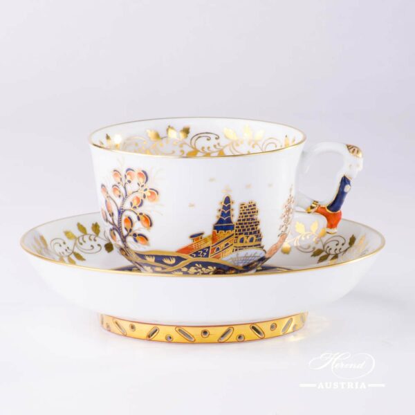 Colette Tea Cup and Saucer 3693000 Colette Herend Porcelain