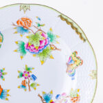 Herend Queen Victoria Soup plate - VBO green 504-0-00 VBO