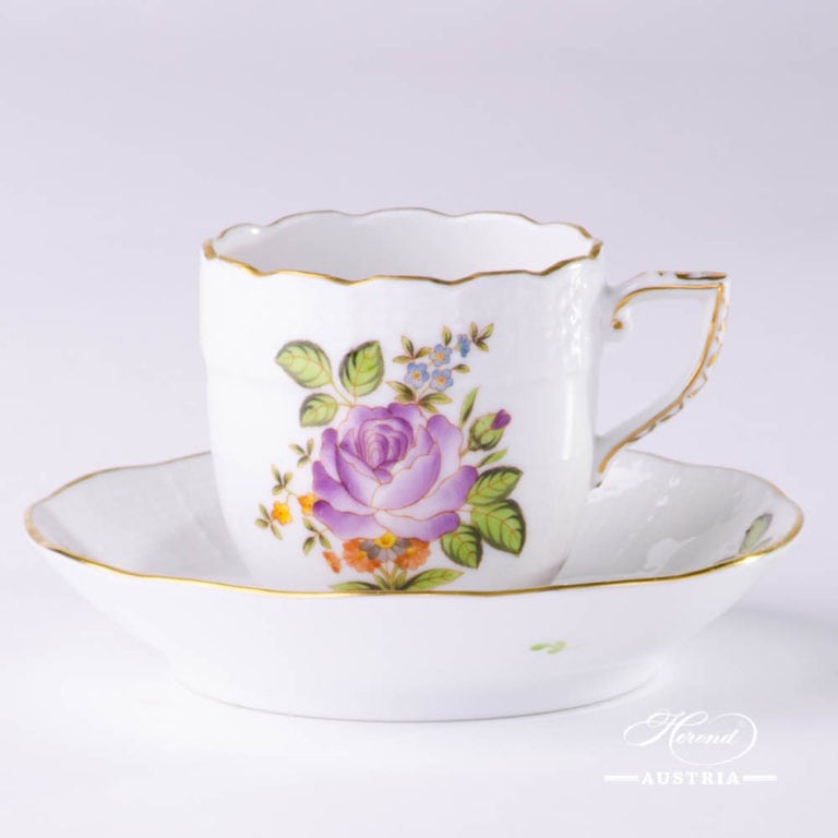 VictoriaA Tea Cup and Saucer Herend Porcelain Herend Austria