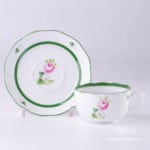 Herend VRH Vienna Rose Tea cup with saucer.