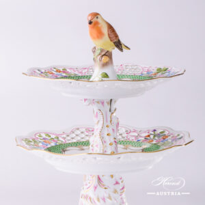 Rothschild Bird Green Fish Scale - Cake Stand