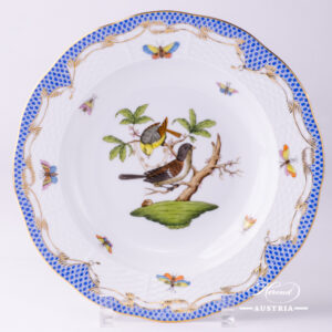 Rothschild Bird Blue Fish Scale - Soup Plate