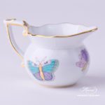 Creamer 644-0-00 EVICTP2 Royal Garden Turquoise Butterfly pattern. Herend fine china hand painted. Tableware
