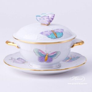 Royal Garden Turquoise - Soup Cup w. Lid