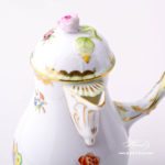 Coffee Pot with Rose Knob 634-0-09 VBO Queen Victoria decor. Herend porcelain hand painted