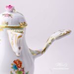 Coffee Pot with Rose Knob 634-0-09 VBO Queen Victoria decor. Herend porcelain hand painted