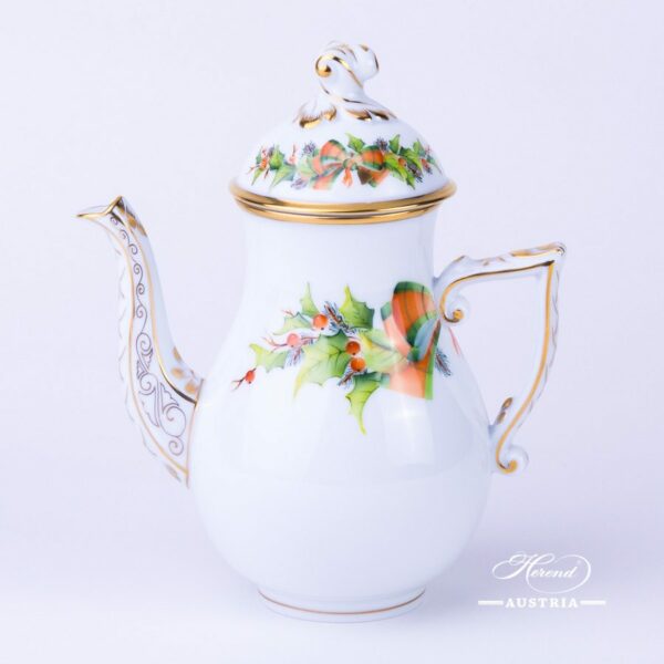 ChristmasNOEL CoffeeSet for 2 Persons Herend Porcelain Herend Austria