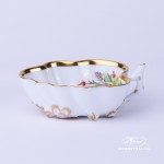 Herend porcelain Sugar Bowl painted with Christmas motif