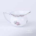 Creamer / Milk Jug 645-0-00 VBOG-X1-PT Queen Victoria Platinum pattern. Herend fine china hand painted. Tableware