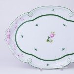 Tray with Ribbon 400-0-00 Vienna Rose / Viennese Rose VRH pattern. Herend fine china. Hand painted tableware