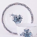 Tea Set for 2 Persons - Herend Chinese Bouquet Turquoise / Apponyi ATQ3-PT pattern. Herend fine china hand painted. Tableware