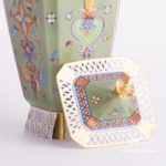 Coffee / Espresso Set for 2 Persons - Herend Medieval Miniatures HHVT pattern. Herend fine china hand painted. Tableware