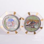 Coffee / Espresso Set for 2 Persons - Herend Medieval Miniatures HHVT pattern. Herend fine china hand painted. Tableware