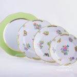 Place Setting 4 Pieces - Herend Queen Victoria VBA design. Herend porcelain hand painted. Tableware