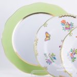Place Setting 4 Pieces - Herend Queen Victoria VBA design. Herend porcelain hand painted. Tableware